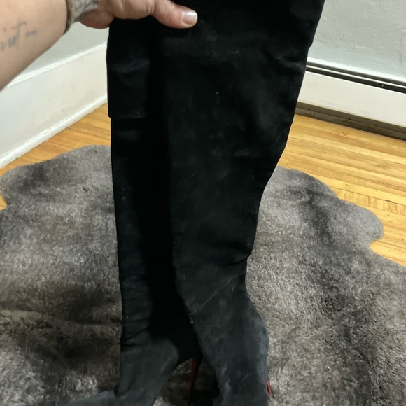 Christian Louboutin Black Suede Women's Boots - Picture 6 of 9